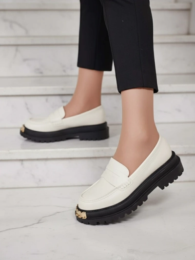 Дамски Лоуфъри Aurelia Бежови на Платформа 5см - Стилни и Удобни