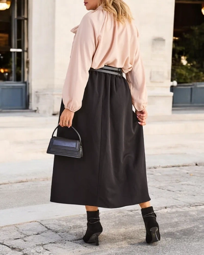 Рокля на роялфешън за жени в плюс размер MID SKIRT