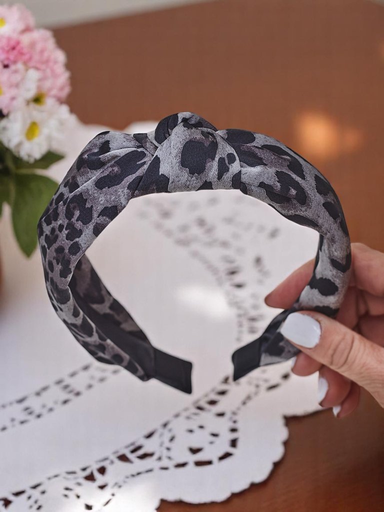 Royalfashion Лента за коса в леопардов принт стил Lea