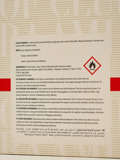 Вдъхновен унисекс парфюмна вода Club of Amhara