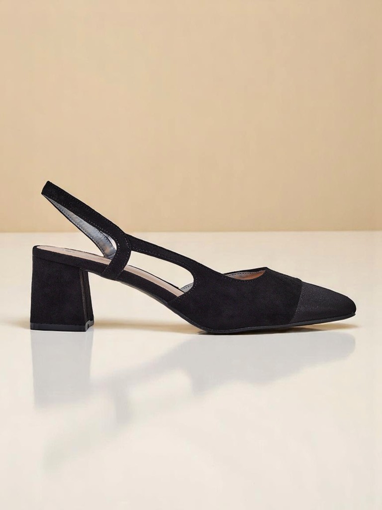 Royalfashion Дамски обувки на нисък ток с декоративен нос Eleganzo