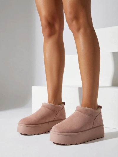 Royalfashion Дамски къси ботуши a'la snow boots Ozozi