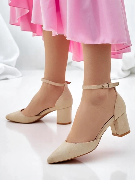 Роялфешън дамски помпи от еко велур Vinoy