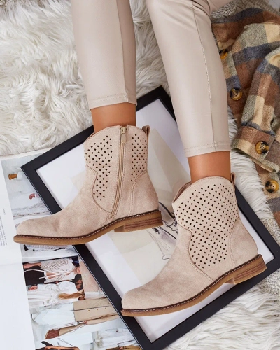 Royalfashion Дамски ажурни ботуши Toffas