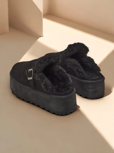 Royalfashion Къси глезенови ботуши без токчета за жени Поктес