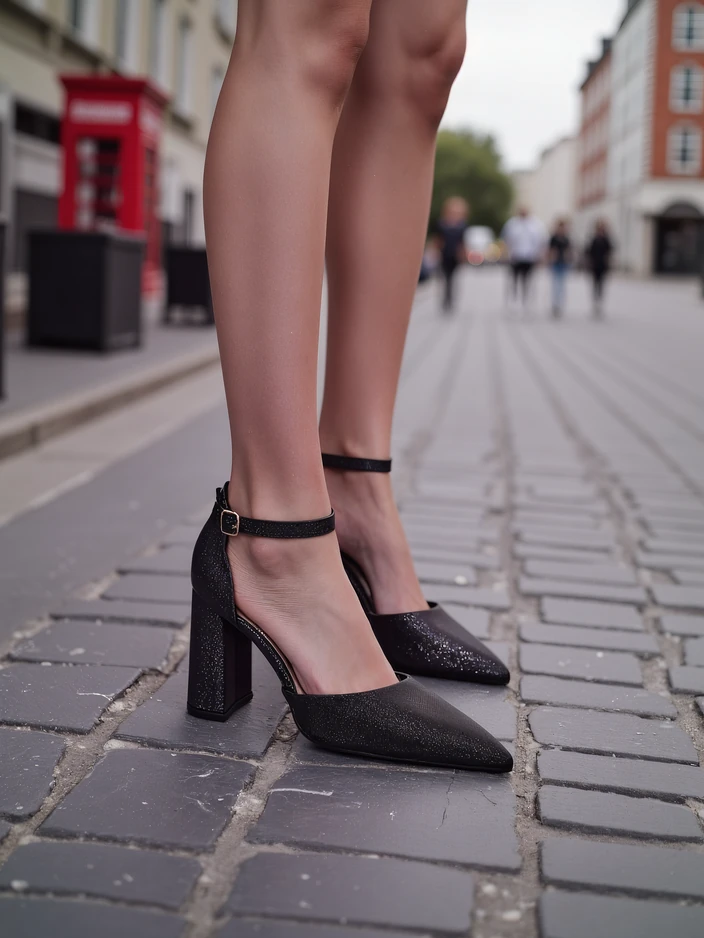 Royalfashion Женски блестящи помпи Noratt