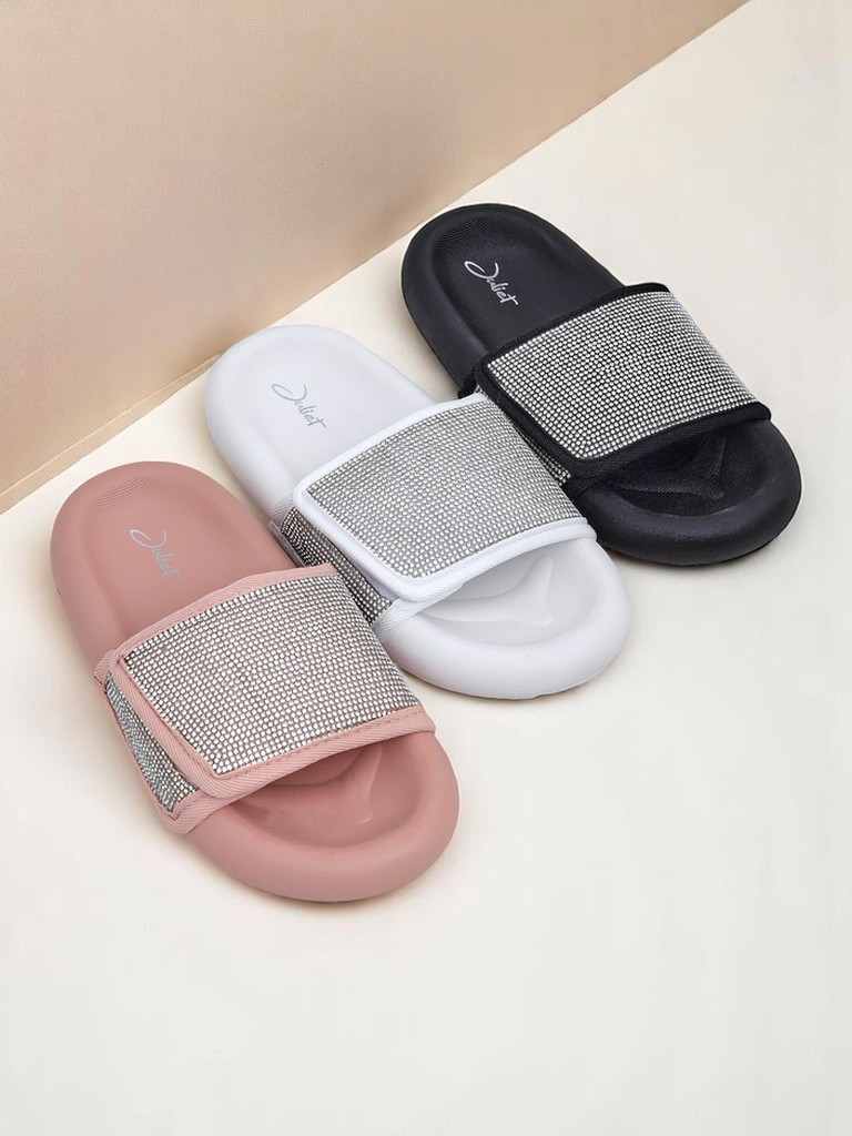 Royalfashion Дамски чехли на плоска подметка Sparkle Step