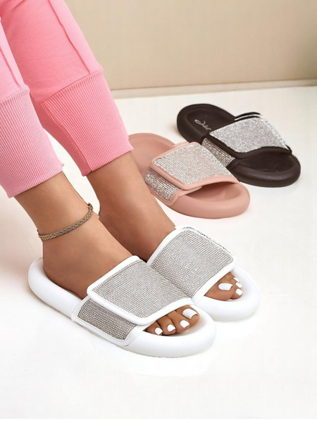 Royalfashion Дамски чехли на плоска подметка Sparkle Step