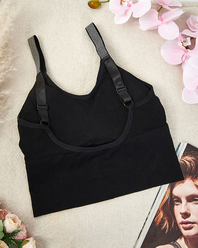 Royalfashion Дамски спортен сутиен с циркони