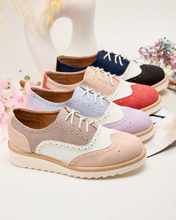 Royalfashion Дамски полуобувки Novlas с връзки