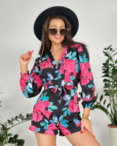 Royalfashion Дамски жартиерен гащеризон