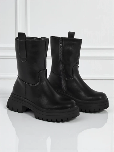 Дамски високи боти от еко кожа Scarlet Mist