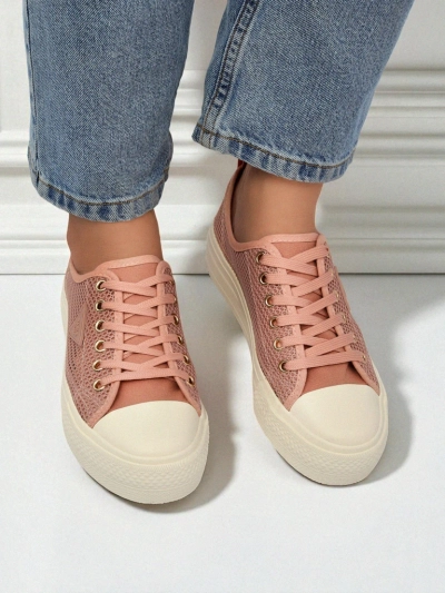 Дамски кецове Afrodyta Rosa – дишащи розови обувки от плат за лятото