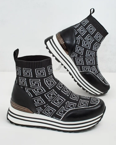 Royalfashion Дамски спортни високи маратонки Lori