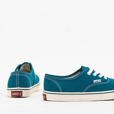 Turkusowe damskie tenisówki typu trampki Lifeda - Obuwie