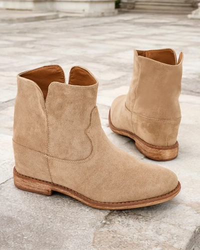 Дамски боти Royalfashion в стил каубой на покрита платформа Blueston