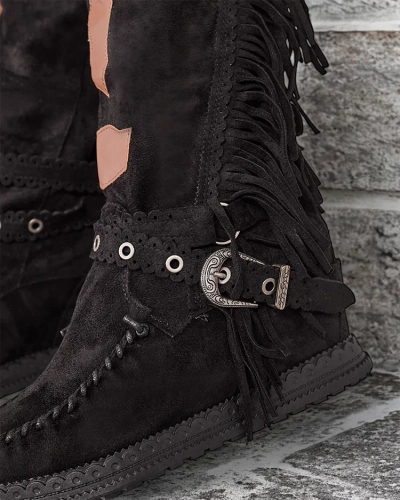 Royalfashion Дамски ботуши със скрита котва Indio