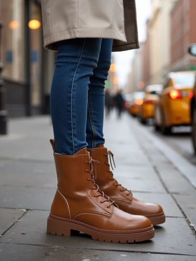 Royalfashion Дамски ботуши Bumalo с връзки