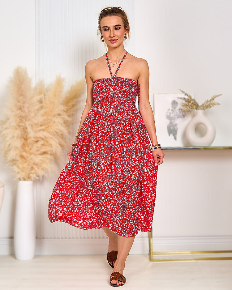 Royalfashion Дамска рокля с принт до коляното