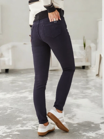 Royalfashion Дамски дънки от памук в тясно кроене