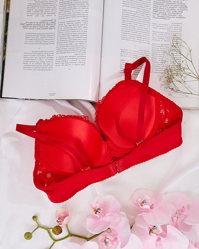 Royalfashion Дамски сутиен, украсен с дантела