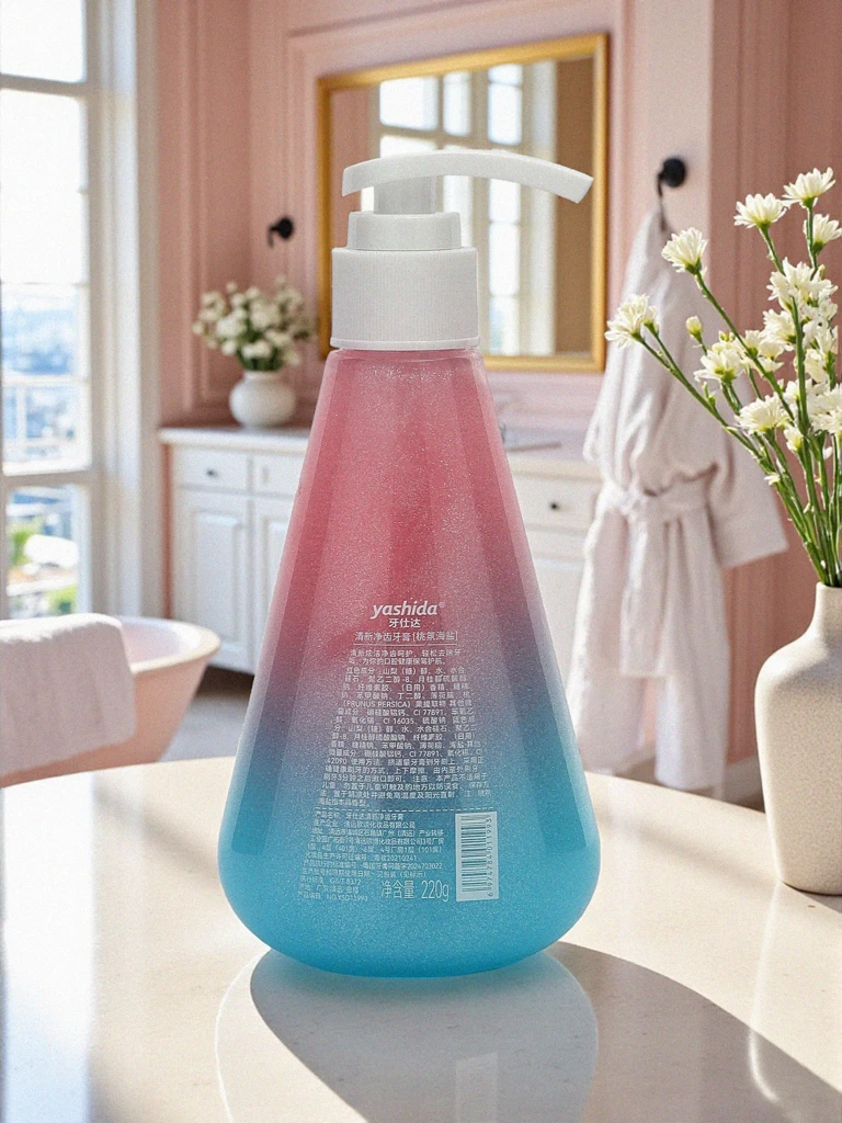 Yashida Избелваща паста за зъби с вкус на праскова и мента