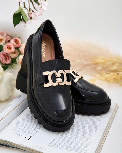 Royalfashion Дамски лакирани мокасини Bevevra