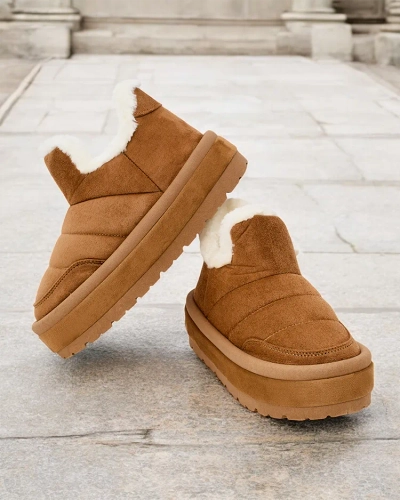 Royalfashion Дамски къси ботуши Zoeno a'la snow boots