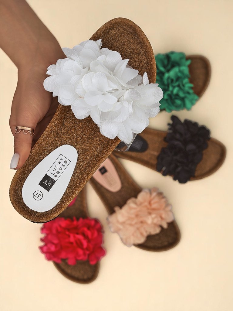 Royalfashion Дамски чехли с цветчета Flora Soft