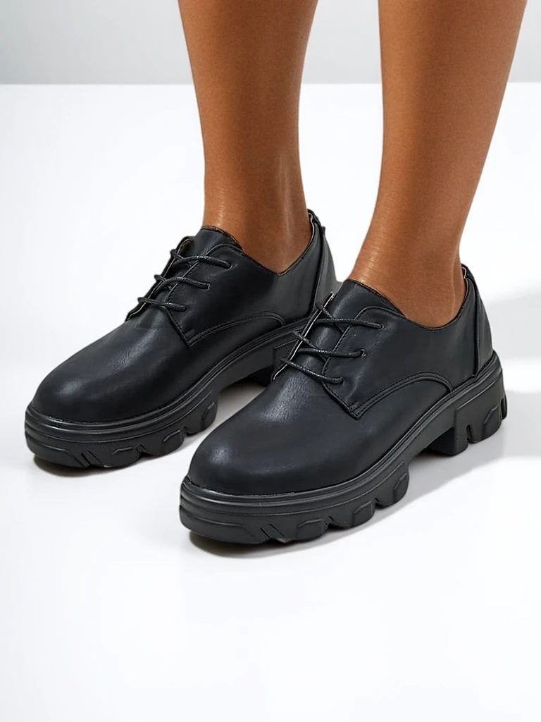 Обувки Royalfashion за жени с по-дебела подметка Gofey