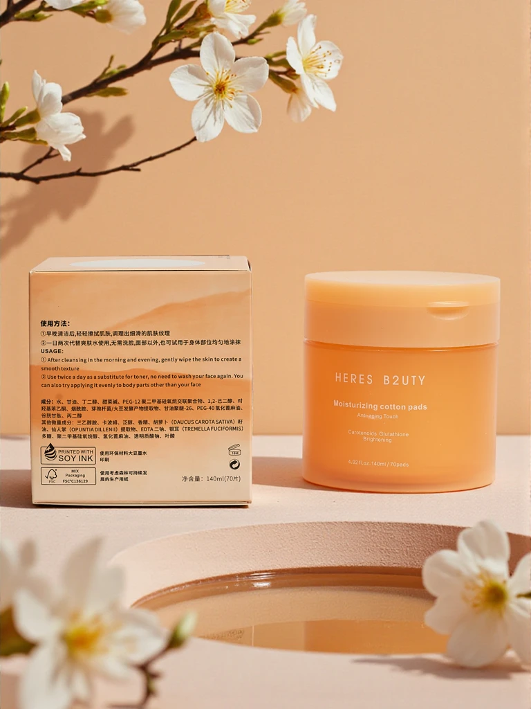 Памучни козметични тампони - хидратиращи, анти-ейдж