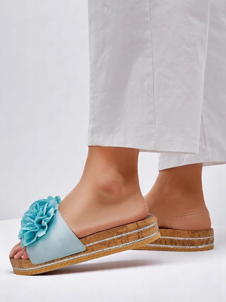 Royalfashion Жени сандали с цветя Focce