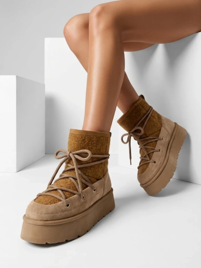 Royalfashion Дамски ботуши за сняг Filori с дантела