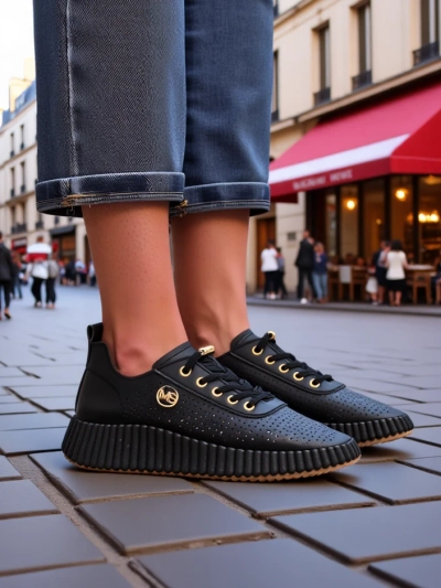 Royalfashion Дамски спортни перфорирани маратонки Jovenes