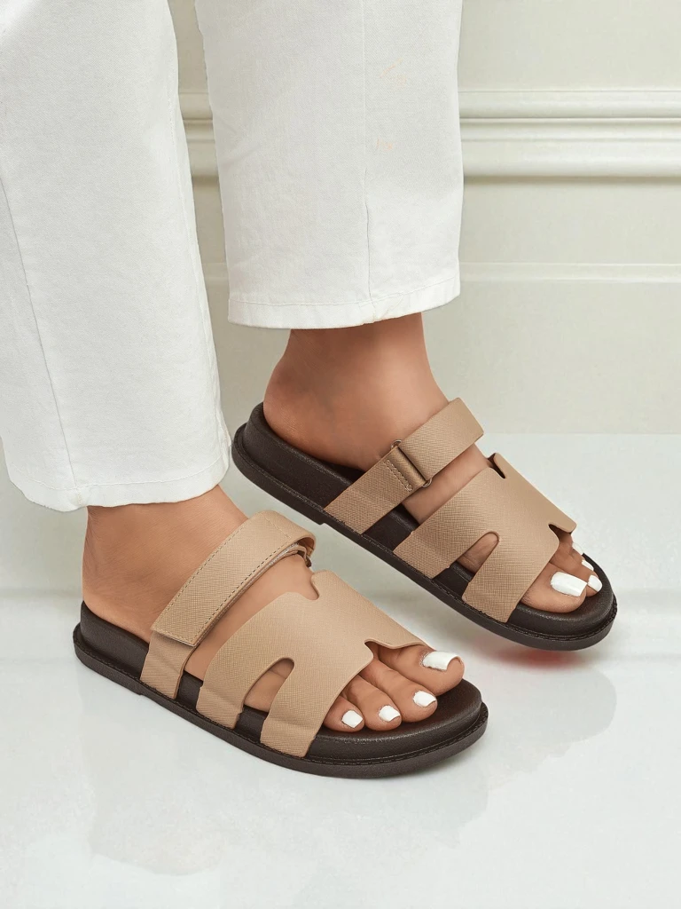 Royalfashion Дамски чехли от еко кожа ReppiFlex