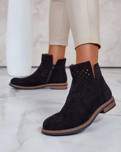 Royalfashion Светлокафяви дамски ботуши Rito