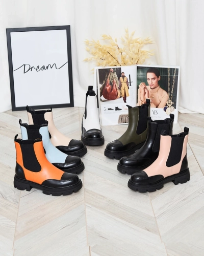 Royalfashion Сини дамски ботуши Userrus