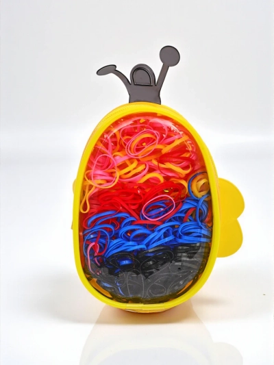 Royalfashion Многоцветни силиконови ластици за коса Пчеличка