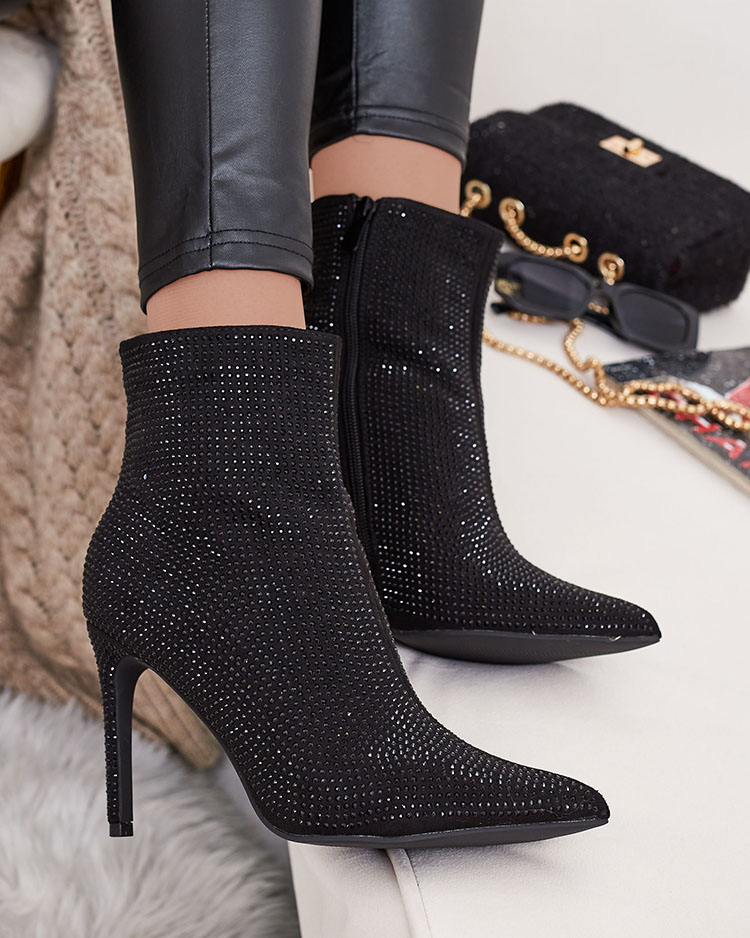 Royalfashion Дамски ботуши Lekirisa Zirconia Stiletto