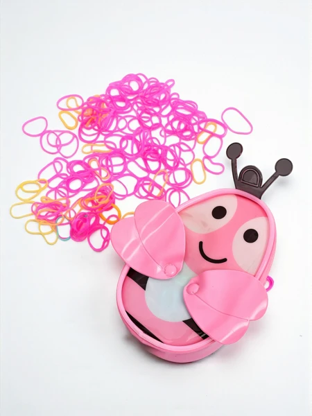 Royalfashion Многоцветни силиконови ластици за коса Пчеличка