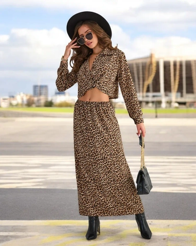 Royalfashion Дамски комплект с десен