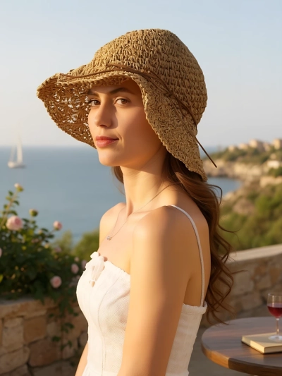 Royalfashion Дамска сламена шапка Whisper Bow