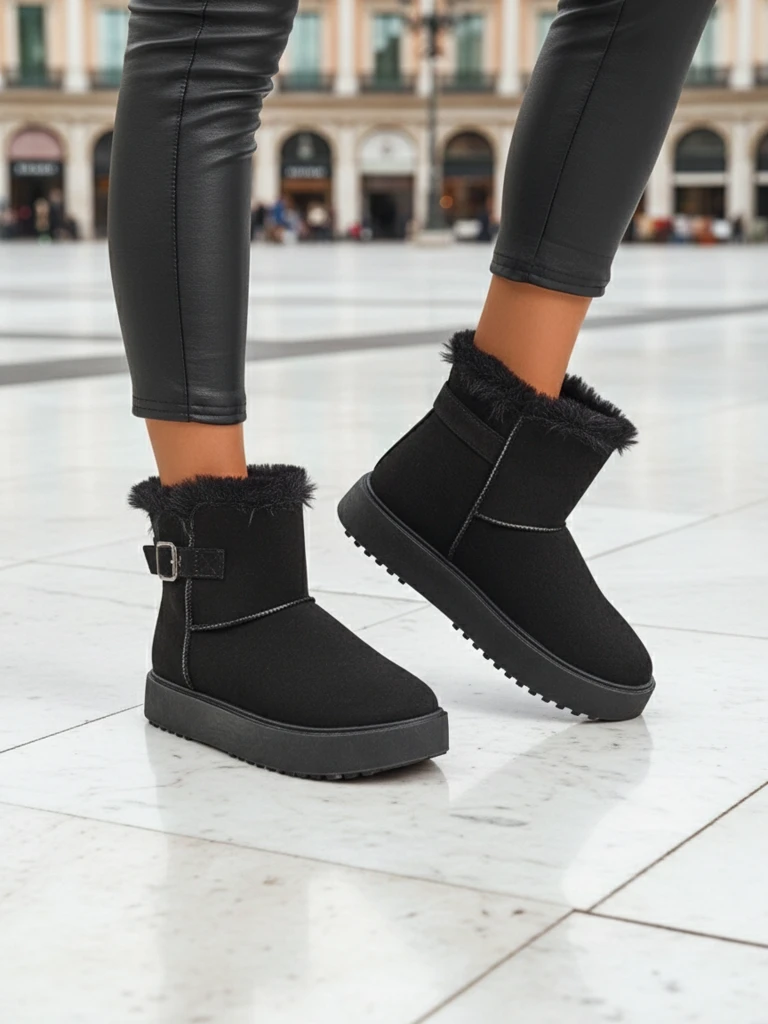 Royalfashion Къси дамски боти тип снегоходки Winter Crest