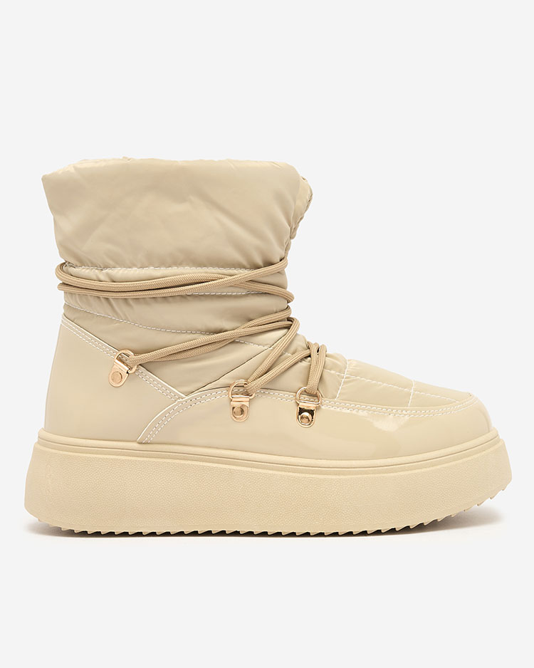 Royalfashion Дамски ботуши за сняг с приплъзване в светлокафяв цвят Dabenda