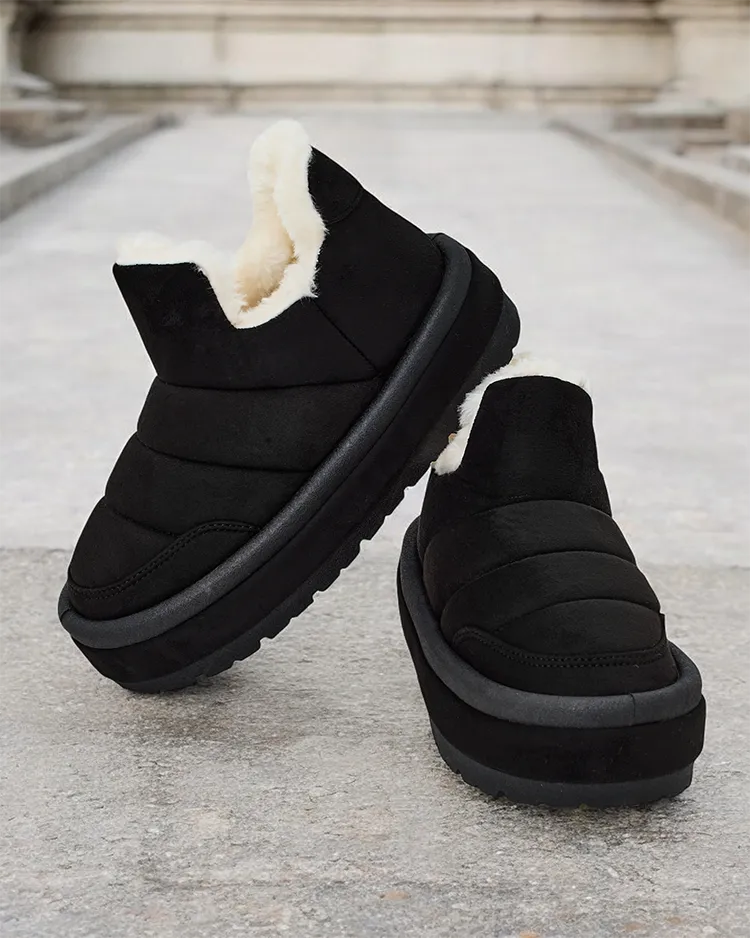 Royalfashion Дамски къси ботуши Zoeno a'la snow boots