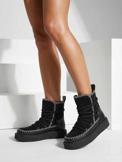 Royalfashion дамски обувки за сняг с връзки Siozi