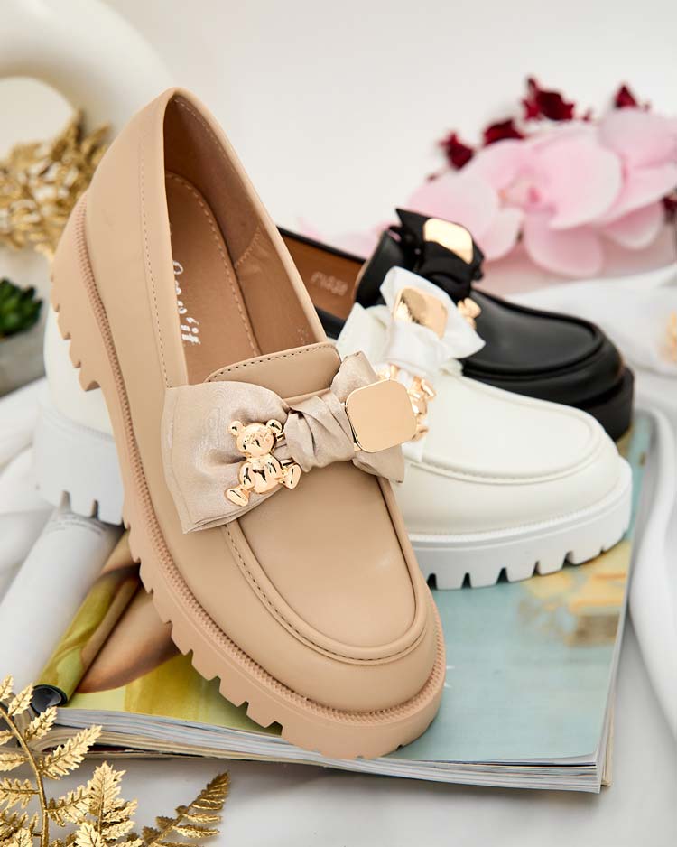 Royalfashion Дамски мокасини с панделка Mantarme