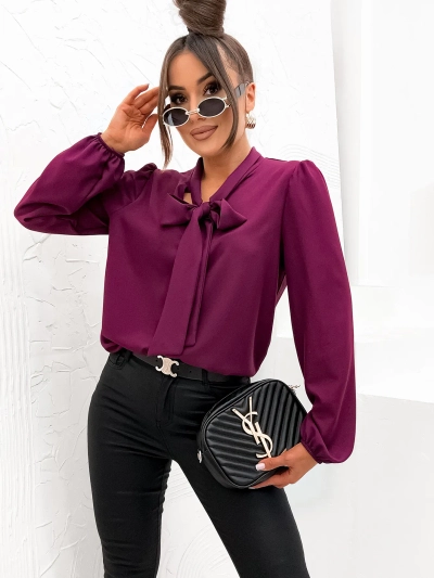 Дамска блуза Royalfashion с панделка