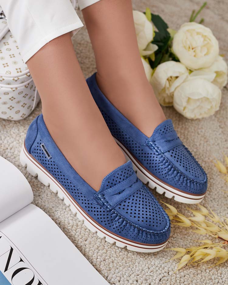 Royalfashion Ажурни дамски мокасини Leteller