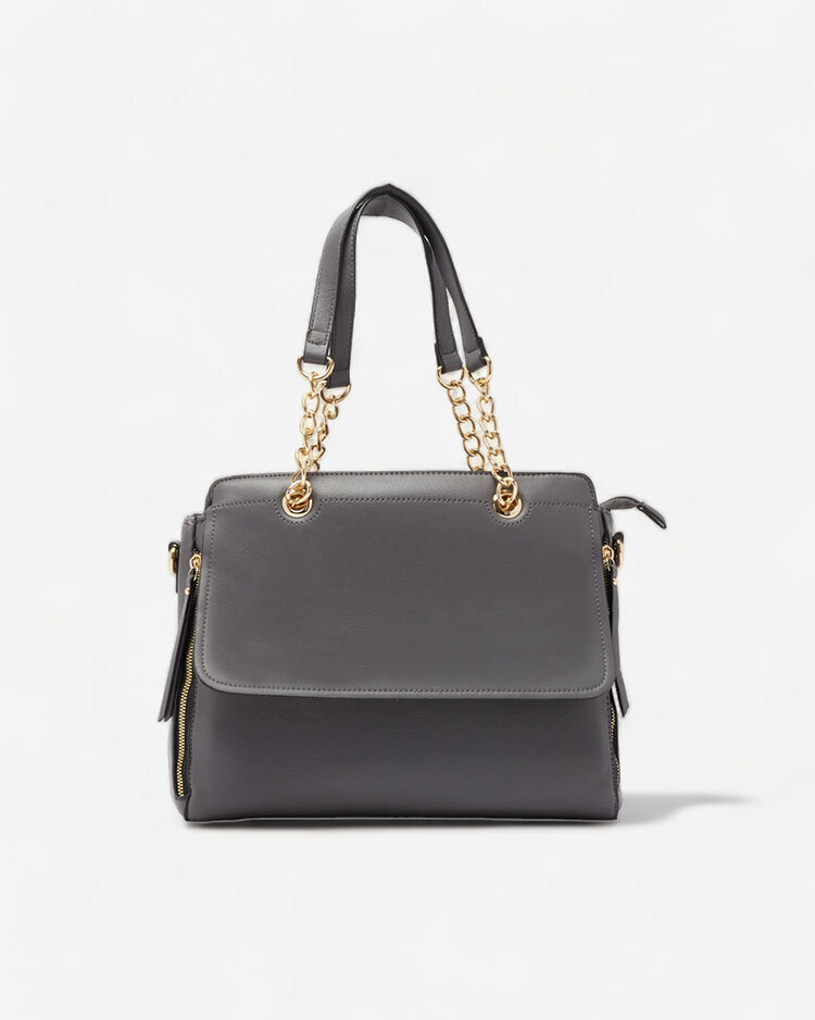 Royalfashion Сива дамска чанта